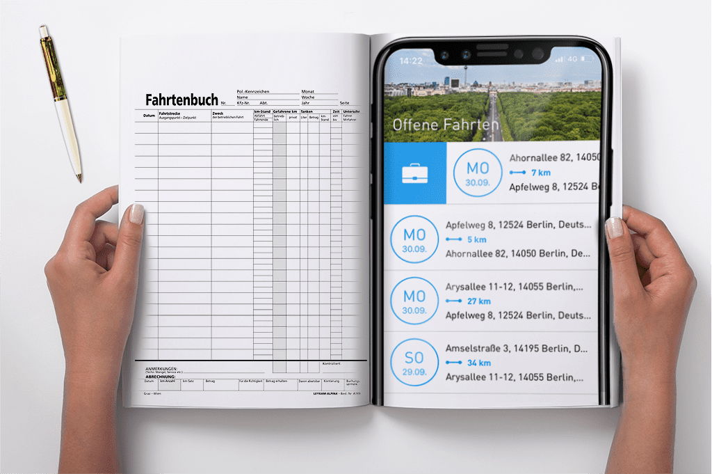 Fahrtenbuch alt vs modern