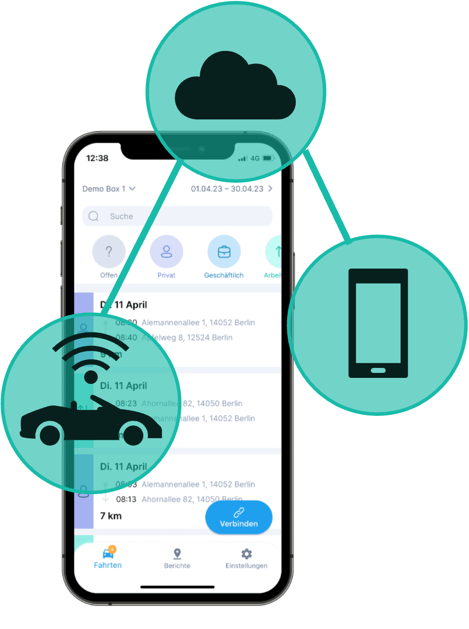 Connected Technologie - Digitales Fahrtenbuch für Porsche ohne zusätzliche Hardware